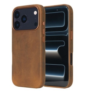 Husa iPhone 17 Pro, leatherUP Patina, Natural Finish, MagSafe Compatible - thenx.net
