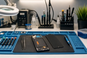 LCD Samsung Galaxy A50 (A505) OLED cu Rama, Negru - Img 6