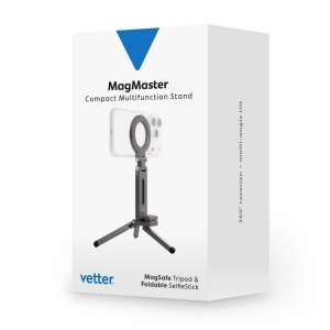 MagMaster, Multifunction Aluminum Stand, MagSafe Tripod & SelfieStick Foldable, Edge Clamp - thenx.net