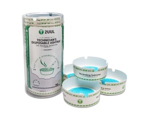 2UUL AS01 Technician's Disposable Ashtray 20Pcs/Box - thenx.net