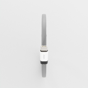 Cablu USB-C, loopFiT, USB-C to USB-C Magnetic self-looping Cable, 1.5m, Silver - Img 8