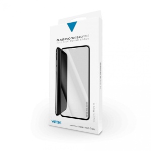 Folie iPhone 15, 3D Easy Fit Tempered Glass, Negru - Img 4