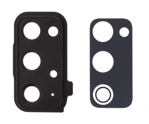 Geam Camera Samsung Galaxy S20 FE, G780, Negru + Rama, compatibil cu Samsung, disponibil pe thenx.net