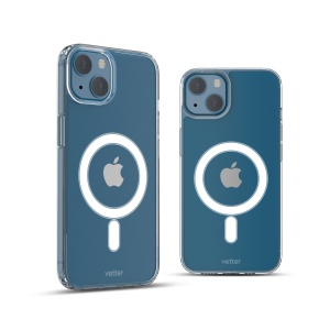 Husa iPhone 13, Clip-On, Compatibil MagSafe, Crystal Series, Transparent, disponibil pe thenx.net