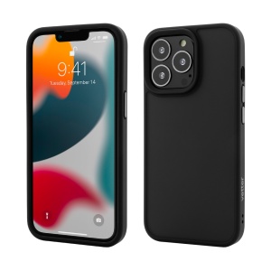Husa iPhone 13 Pro, Clip-On Hybrid, Shockproof Soft Edge and Rigid Back Cover, Negru