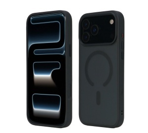 Husa iPhone 17 Pro, Clip-On Hybrid, Matt, MagSafe Compatible, Black - thenx.net