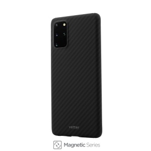 Husa Samsung Galaxy S20+, Clip-On Ultra Slim, made from Aramid Fiber, Kevlar, Magnetic, Negru, compatibil cu Samsung, disponibil pe thenx.net