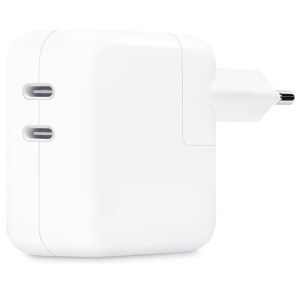 Incarcator Apple Dual USB-C Port, MW2K3ZM/A, 35W, White - thenx.net