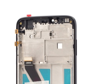 LCD Motorola Moto G7 Power, Negru + Rama - pentru înlocuirea ecranului,  disponibil pe thenx.net