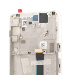 LCD Motorola One Fusion+, Alb + Rama - pentru înlocuirea ecranului,  disponibil pe thenx.net