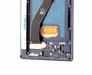 LCD Samsung Galaxy Note 10+, N975, Negru + Rama, [OLED] - pentru înlocuirea ecranului, compatibil cu Samsung, disponibil pe thenx.net
