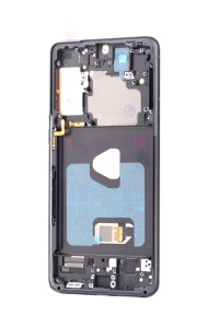 LCD Samsung Galaxy S21+ 5G, G996, Negru + Rama, [OLED] - pentru înlocuirea ecranului, compatibil cu Samsung, disponibil pe thenx.net