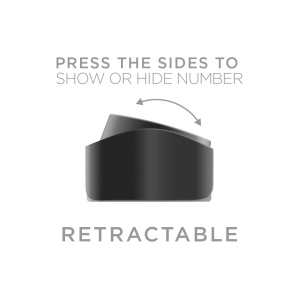 Vetter Go Temporary Parking Card – Afisaj Retractabil Numar Telefon, disponibil pe thenx.net