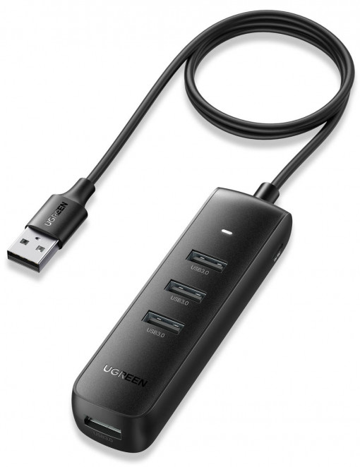 Adaptor 4in1 CM416 USB la 4x USB 1m (negru) 80657