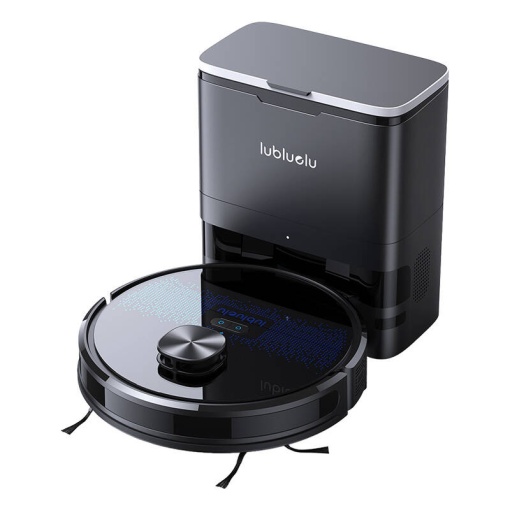 Aspirator Robot Inteligent cu Statie Lubluelu SL60 Plus Navigatie LiDAR 42W 4000Pa, 0.25L (Negru)