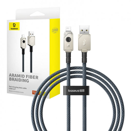 Cablu Incarcare Rapid USB la Lightning Baseus 2.4A 1m (alb) P10355802221-00