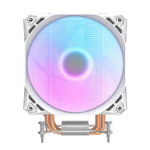 Cooler de procesor CPU Darkflash S11 Pro racire activa ARGB (radiator + ventilator 120x130) alb