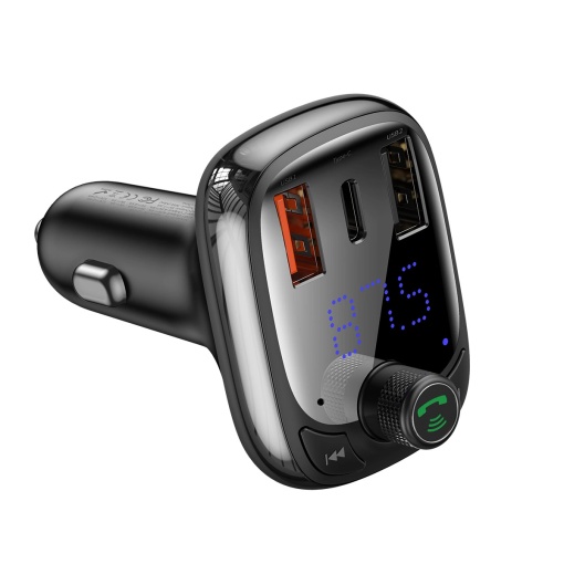 Incarcator Auto Transmitator MP3 Bluetooth Baseus T-Shaped S-13 (negru) CCMT000101