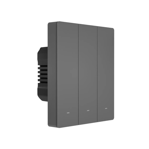 Intrerupator Smart de Perete Wi-Fi 3 Canale Sonoff M5-3C-80 (Negru)