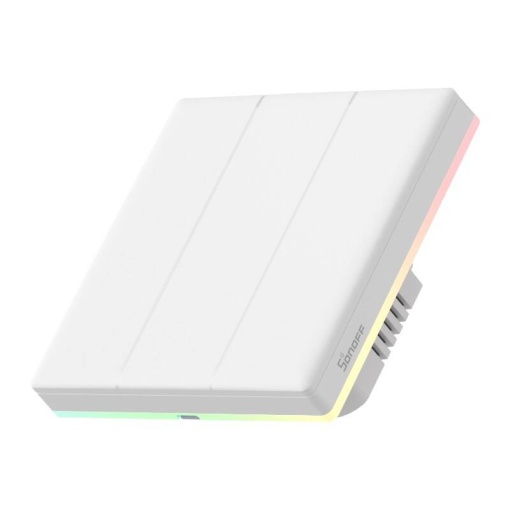 Intrerupator Smart de Perete Wi-Fi 3 Canale Sonoff TX T5-3C-86 (Alb)