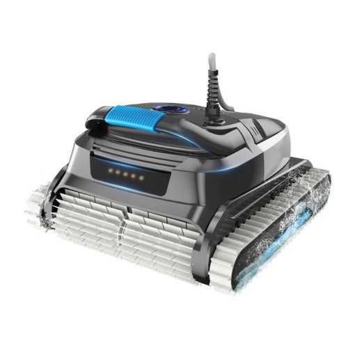Robot de Curatare Piscina cu Fir WIBOT L1, Automat, Debit 15 m³/h, 200W, Impermeabilitate IPX8, Cablu 18m (Negru)