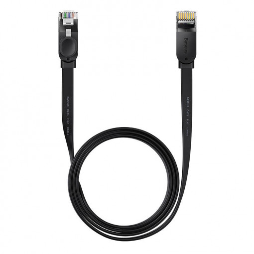 Cablu de retea Baseus Ethernet RJ45, 1 Gbps, 1.5m (negru) WKJS000001