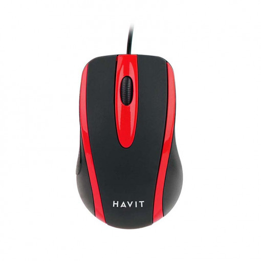 Mouse universal Havit MS753 (negru/rosu) 1000DPI