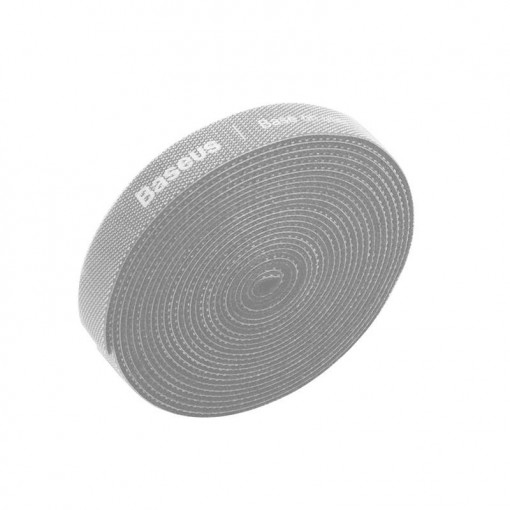 Organizator cabluri velcro BASEUS Rainbow 3m gri ACMGT-F0G