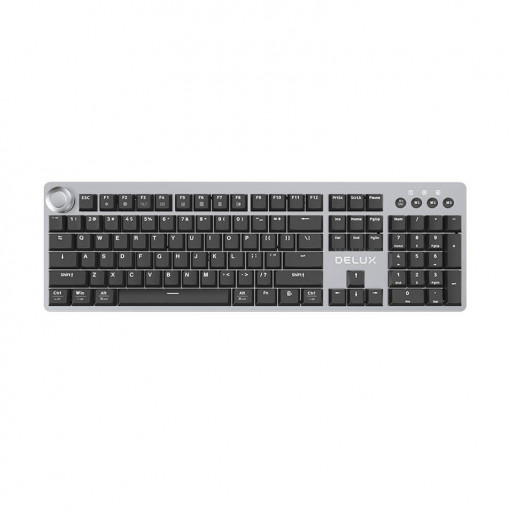 Tastatura mecanica Delux K100US Designer Gri/Negru
