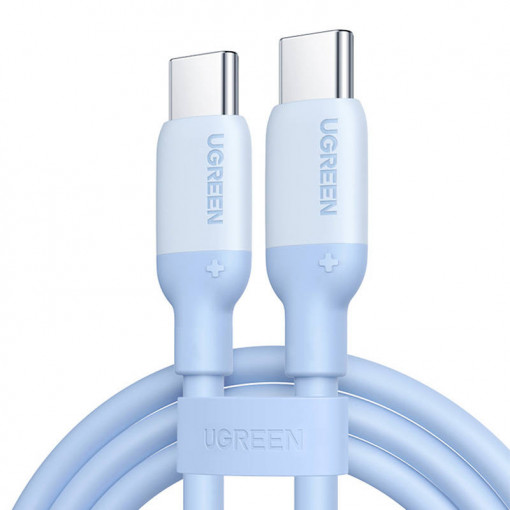 Cablu de date rapid USB-C la USB-C UGREEN 60W 5A 2m 15281 (albastru)