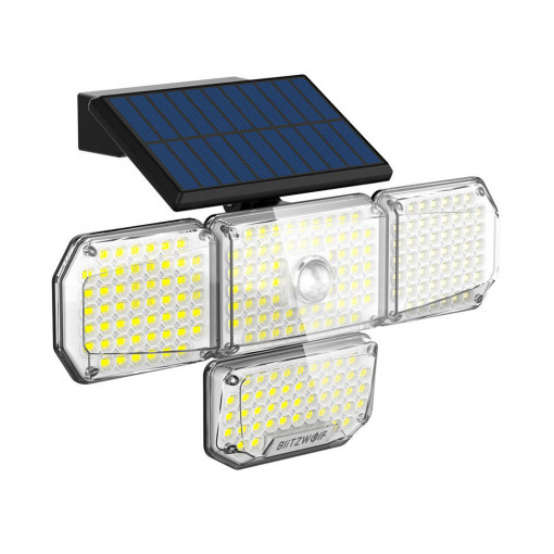 Lampa solara externa Blitzwolf LED BW-OLT6 cu senzor de miscare si amurg