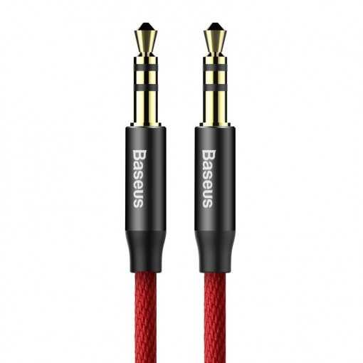 Cablu audio Baseus Yiven mini mufa 3.5 mm AUX, 1.5 m (rosu) CAM30-C91