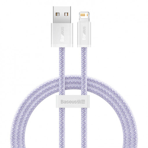 Cablu de date USB la Lightning Baseus Dynamic 2, 2.4A, 1m (violet) CALD040005