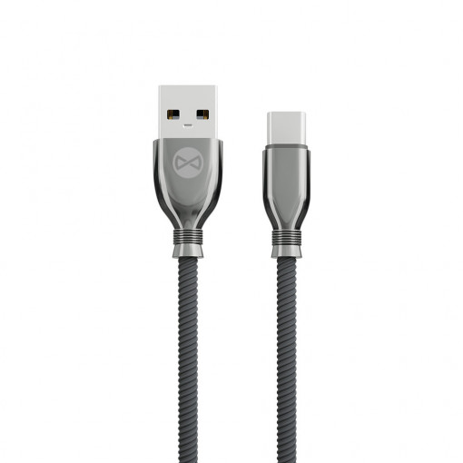 Cablu incarcare Forever Tornado USB - USB-C 1.0 m 3A negru
