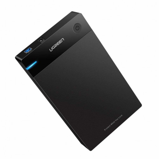 Carcasa externa SATA UGREEN US222 HDD 3.5 Inch USB 3.0 (negru) 50422