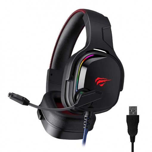 Casti gaming Havit GAMENOTE H2022U USB 7.1 RGB