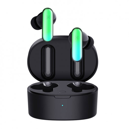 Casti wireless bluetooth TWS HHOGene GPods, ANC noise cancelling, RGB (negru) GLA001