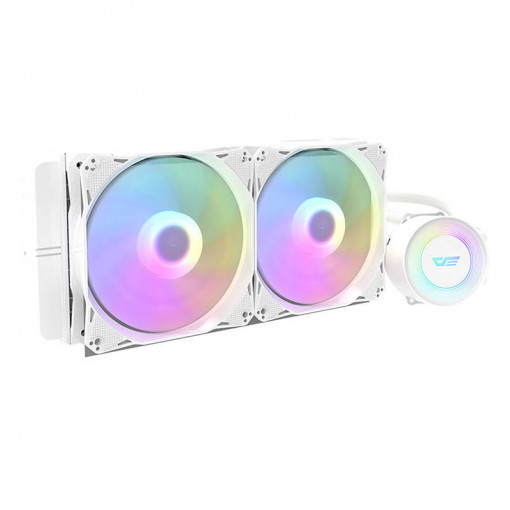 Cooler CPU Darkflash DA240 LED Racire cu apa 2x 120x120 (alb)