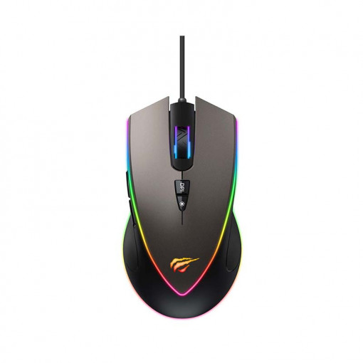 Mouse gaming Havit MS1017 RGB 800-6400 DPI (ocru)