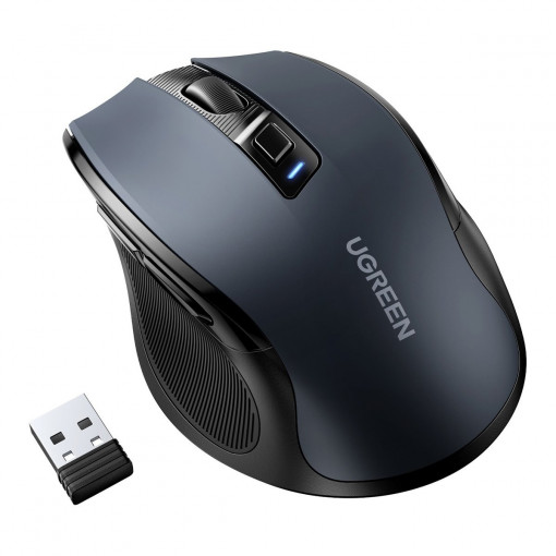Mouse wireless UGREEN MU006 2.4 GHz Bluetooth 800-4000DPI (negru) 90855