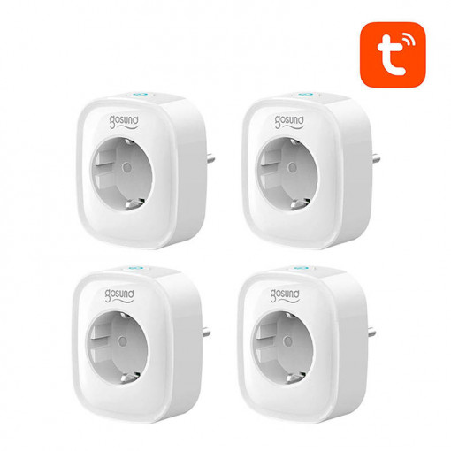 Priza inteligenta WiFi Gosund SP1 (pachet de 4) Tuya - Gosund