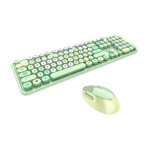 Set tastatura + mouse wireless MOFII Sweet 2.4G (verde) SMK-623387AG