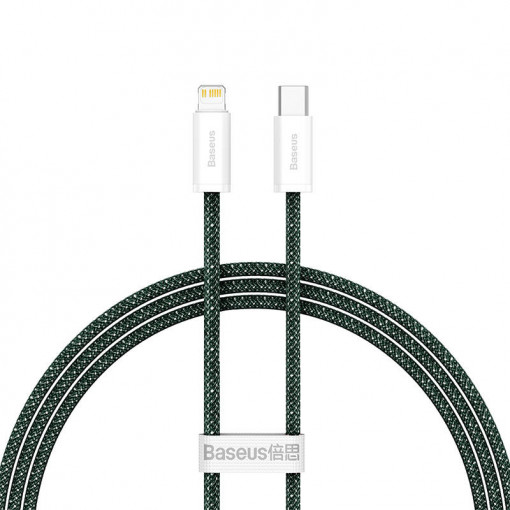 Cablu de date rapid USB-C la Lightning Baseus Dynamic 2, 20W, 1m (verde) CALD040206