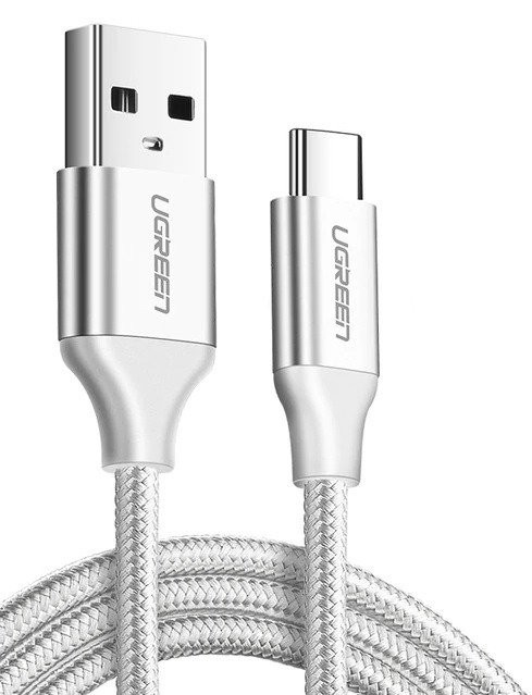 Cablu de date USB la USB-C UGREEN US288, 3A 3m (alb) 60409