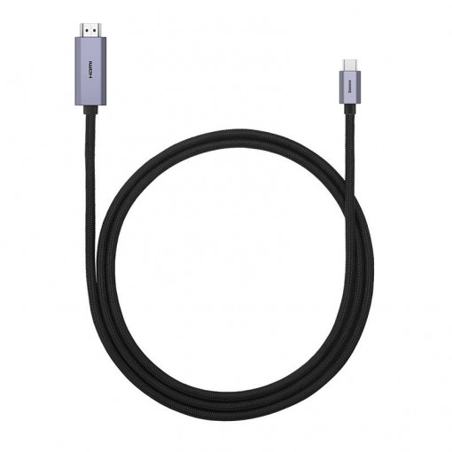Cablu USB-C la HDMI Baseus, 4K, 1 m (negru) WKGQ010001