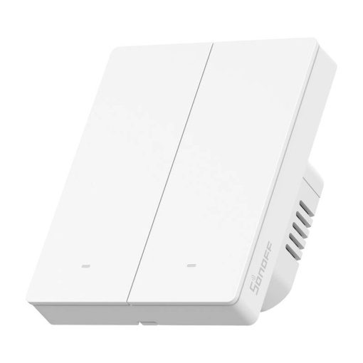 Intrerupator Smart de Perete Wi-Fi Matter 2 Canale Pentru Cadru Sonoff M5-2C-80W (Alb)