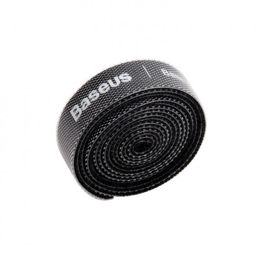 Organizator cabluri velcro Baseus 1m negru ACMGT-E01
