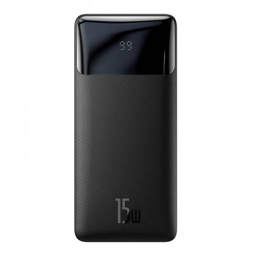 Powerbank Baseus Bipow 20000mAh, 2xUSB, USB-C, 15W (negru) PPBD050101