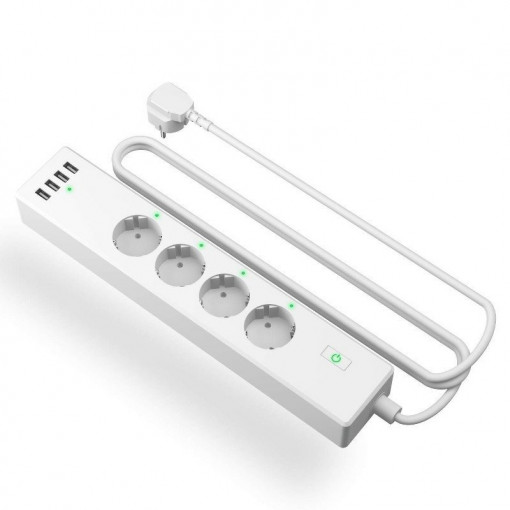 Prelungitor electric Smart WiFi 1.8m Smart Power Strip Meross MSS425FHK(EU) (HomeKit)