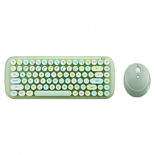 Set tastatura + mouse wireless MOFII Candy 2.4G (verde) SMK-632388AG